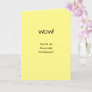 Geassocieerde professor Gefeliciteerd Tenure Acade Kaart