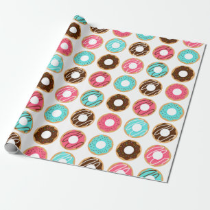 Geassorteerd Patroon Donuts Cadeaupapier