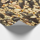 Geassorteerd vogelzaad cadeaupapier (Hoek)