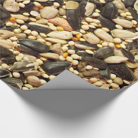 Geassorteerd vogelzaad cadeaupapier (Hoek)