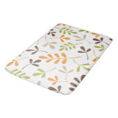 Geassorteerde bladeren Bruin Sinaasappel Groen Zan Badmat (Gekanteld)