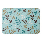 Geassorteerde bladeren Teals Cream Goud Bruin PTN Badmat (Voorkant)