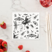 Geassorteerde Bugs Grijs en Zwart Servet (Insitu)