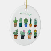 Geassorteerde Cactus Planten Thunder_Cove Keramisch Ornament (Rechts)