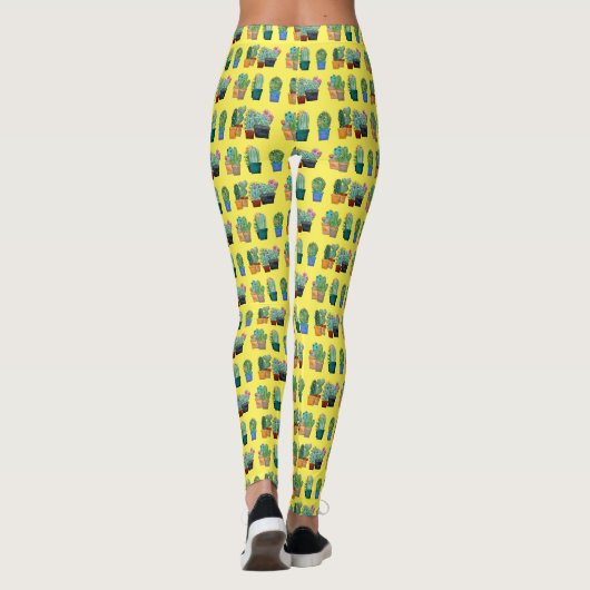 Geassorteerde Cactus Planten Thunder_Cove Leggings (Achterkant)