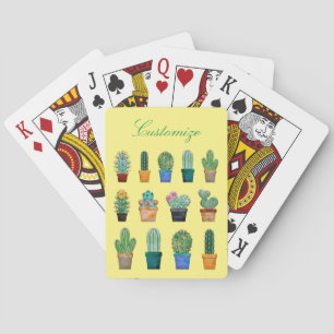 Geassorteerde Cactus Planten Thunder_Cove Pokerkaarten