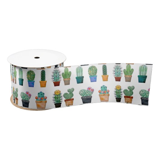 Geassorteerde Cactus Planten Thunder_Cove Satijnen Lint (Spoel)