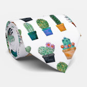 Geassorteerde Cactus Planten Thunder_Cove Stropdas (Opgerold)