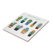Geassorteerde Cactus Planten Thunder_Cove Tegeltje (Zijkant)