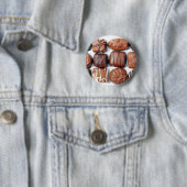 Geassorteerde chocolade ronde button 5,7 cm (In situ)