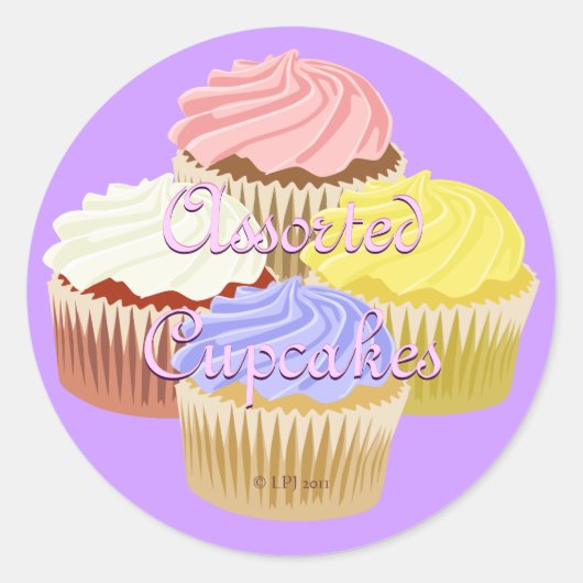 Geassorteerde Cupcake Labels (Voorkant)
