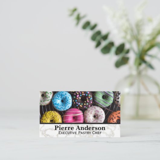 Geassorteerde donuts | banketbakker klantenkaartje (Staand voorkant)