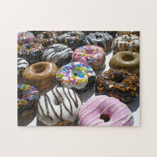 Geassorteerde Donuts Foto Puzzle Legpuzzel (Horizontaal)