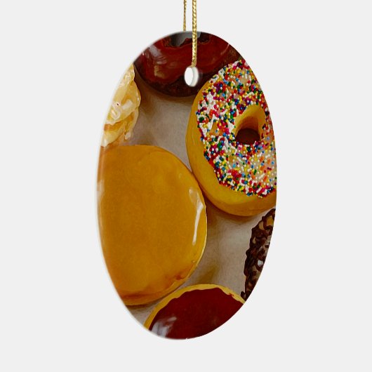 Geassorteerde donuts keramisch ornament (Rechts)