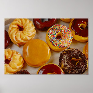 Geassorteerde donuts poster
