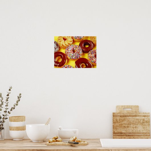Geassorteerde donuts poster (Keuken)