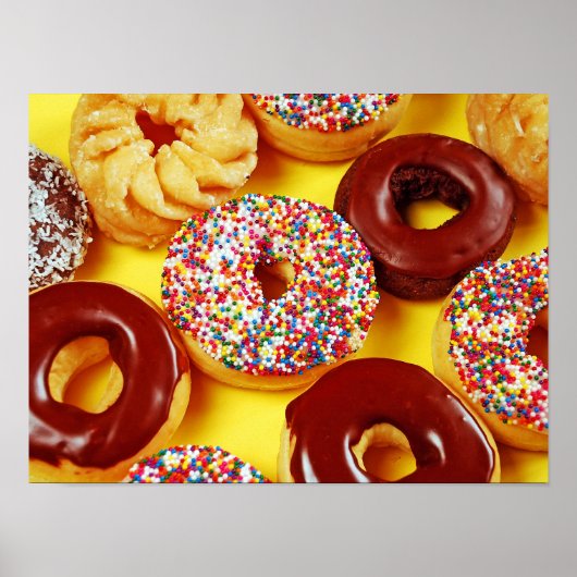 Geassorteerde donuts poster (Voorkant)