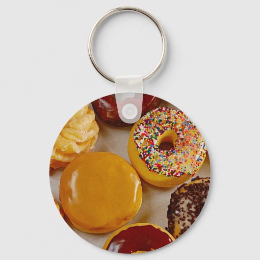 Geassorteerde donuts sleutelhanger (Voorkant)