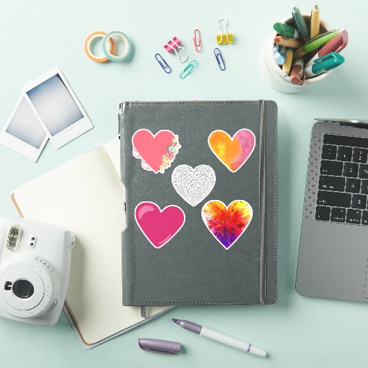 Geassorteerde hart Stickers (iPad Cover)