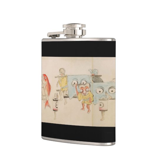 Geassorteerde Japanse Yokai Emaki Heupfles (Links)