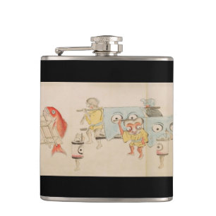 Geassorteerde Japanse Yokai Emaki Heupfles