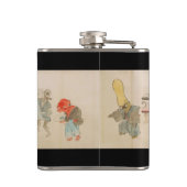 Geassorteerde Japanse Yokai Emaki Heupfles (Achterkant)