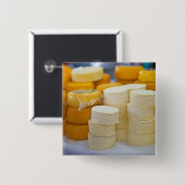 Geassorteerde kazen vierkante button 5,1 cm (Voorkant /achterkant)