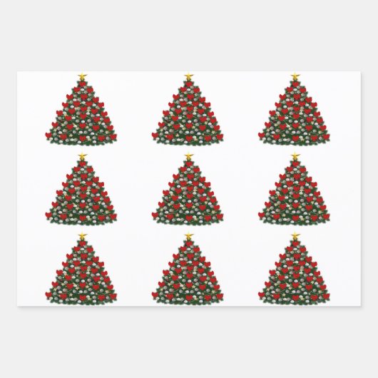 GeAssorteerde kerstkaarten 3 platte vellen (Voorkant)