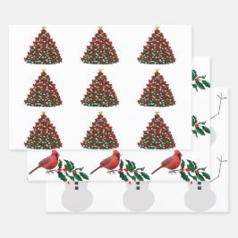 GeAssorteerde kerstkaarten 3 platte vellen