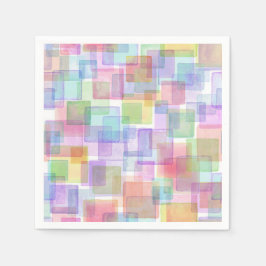 Geassorteerde kleurencocktail servet