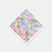 Geassorteerde kleurencocktail servet (Hoek)