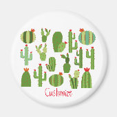 Geassorteerde Planten met rode bloemen Thunder_Cov Magneet (Voorkant)