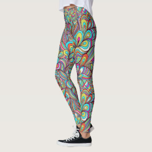 Geassorteerde Psychedelic Swirls Leggings
