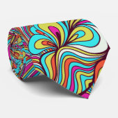 Geassorteerde Psychedelic Swirls Stropdas (Opgerold)
