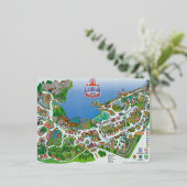 Geauga Lake-ansichtkaart! Herleef deze Ohio-klass Folie Feestdagen Briefkaart (Staand Voorkant)