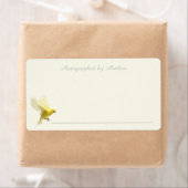 Geautomatiseerd door auteur | Yellow Finch Bookpla Etiket (Insitu)