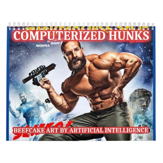 Geautomatiseerde Hunks - Beefcake-kalender Kalender (Hoes)