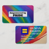 Geautoriseerd door trots visitekaartje (Voorkant / Achterkant)