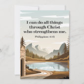 Geautoriseerd in Christus Affirmatiekaart Feestdagenkaart (Voorkant)