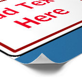 Geautoriseerde persoon, voeg tekst toe, teken poster (Hoek)