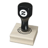 GEAUTORISEERDE Tekst Circulaire Lay-out Jet Black Rubberstempel (Stempel)