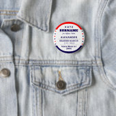 Geautoriseerde Vrijwilliger 2026 Verkiezingscampag Ronde Button 5,7 Cm (In situ)