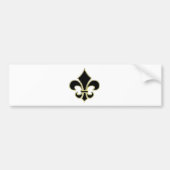 Geaux Black & Gold Fleur De Lis Bumpersticker (Voorkant)