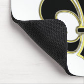 Geaux Black & Gold Fleur De Lis Muismat (Hoek)