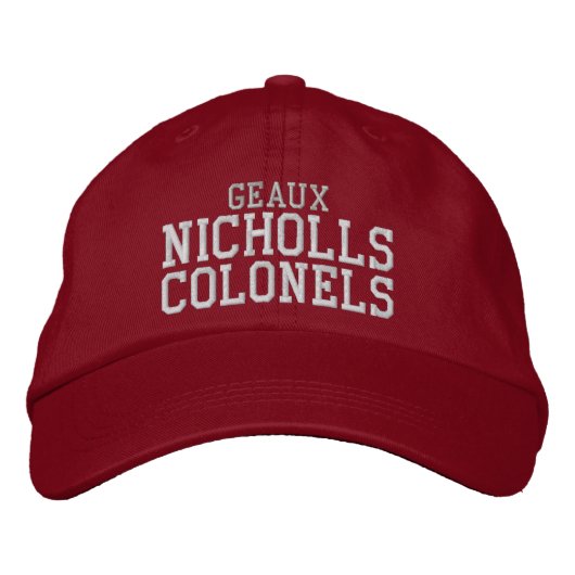 geaux nicholls colonels - rood pet (Voorkant)