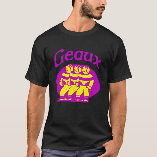 Geaux Paars en Gold T-shirt (Voorkant)