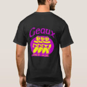 Geaux Paars en Gold T-shirt (Achterkant)