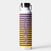 Geaux Tigers Gestreepte LSU Tumbler – Waterfles (Voorkant)