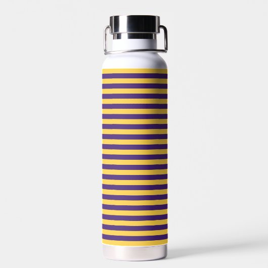 Geaux Tigers Gestreepte LSU Tumbler – Waterfles (Achterkant)