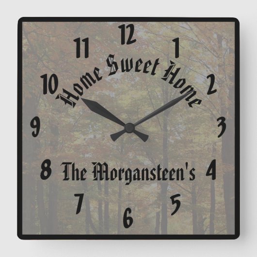 Geavanceerd Creëer Uw eigen aangepaste  Vierkante Klok (Voorkant)